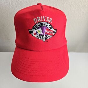 Vintage eBay‎ Motors Kruse Showroom Driver Baseball Cap Hat Red Snapback Toppers